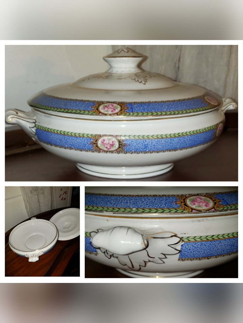 Antique Booths Silicon Soup Tureen W/lid